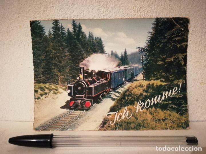 Postales: ANTIGUA POSTAL ALEMANA -10*15- ICH KOMME - TREN
