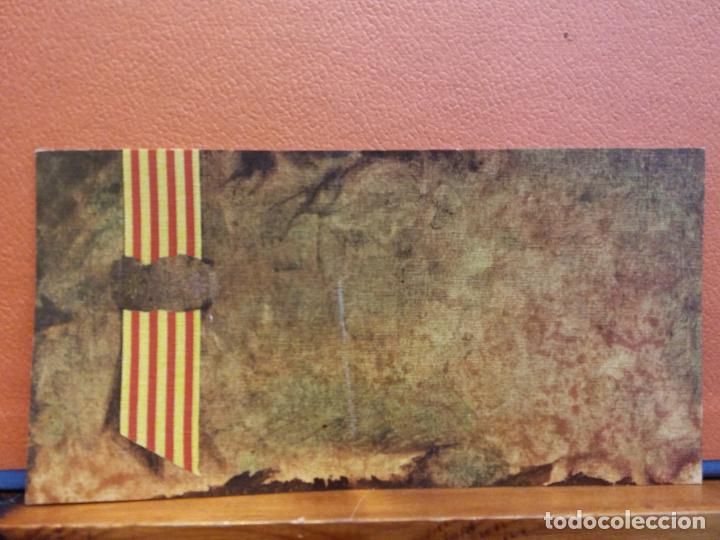 Postales: TARJETA DE FELICITACI&Oacute;N. BANDERA CATALUNYA. MUY BONITA. UNA HOJA. SIN USAR.