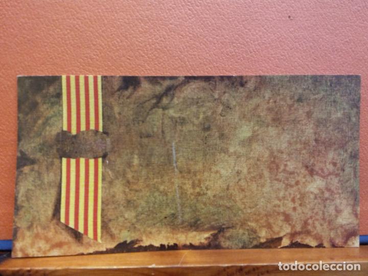 Postais: TARJETA DE FELICITACI&Oacute;N. BANDERA CATALUNYA. MUY BONITA. UNA HOJA. SIN USAR.
