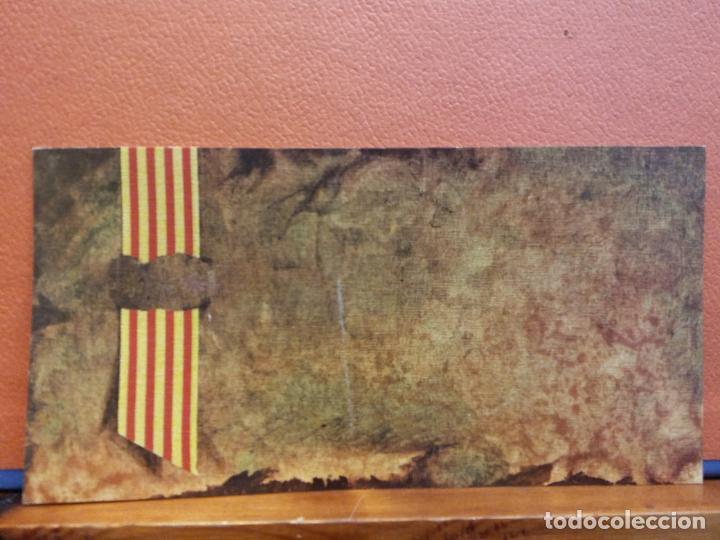 Postais: TARJETA DE FELICITACI&Oacute;N. BANDERA CATALUNYA. MUY BONITA. UNA HOJA. SIN USAR.