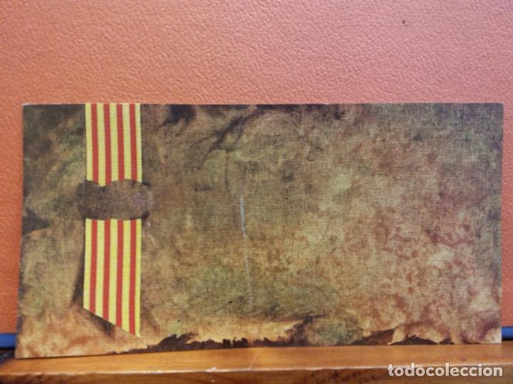 Postais: TARJETA DE FELICITACI&Oacute;N. BANDERA CATALUNYA. MUY BONITA. UNA HOJA. SIN USAR.