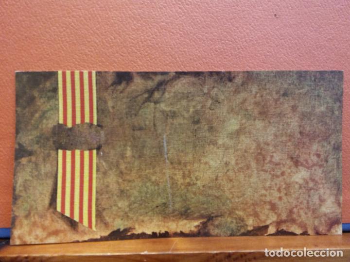 Postais: TARJETA DE FELICITACI&Oacute;N. BANDERA CATALUNYA. MUY BONITA. UNA HOJA. SIN USAR.
