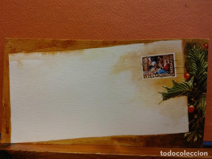 Postais: TARJETA DE FELICITACI&Oacute;N NAVIDE&Ntilde;A. MUY BONITA. UNA HOJA. SIN USAR.