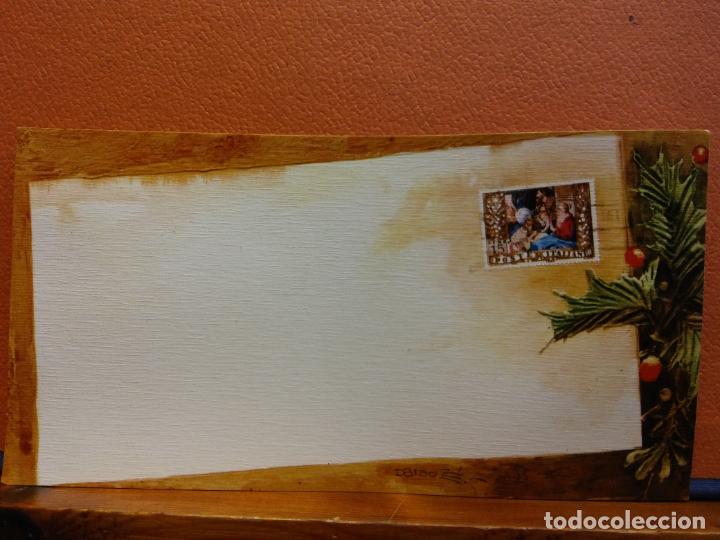 Postais: TARJETA DE FELICITACI&Oacute;N NAVIDE&Ntilde;A. MUY BONITA. UNA HOJA. SIN USAR.