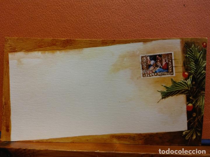 Postais: TARJETA DE FELICITACI&Oacute;N NAVIDE&Ntilde;A. MUY BONITA. UNA HOJA. SIN USAR.