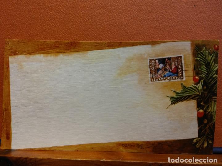 Postais: TARJETA DE FELICITACI&Oacute;N NAVIDE&Ntilde;A. MUY BONITA. UNA HOJA. SIN USAR.