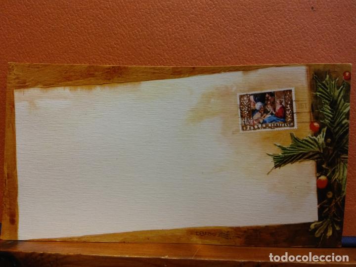 Postais: TARJETA DE FELICITACI&Oacute;N NAVIDE&Ntilde;A. MUY BONITA. UNA HOJA. SIN USAR.
