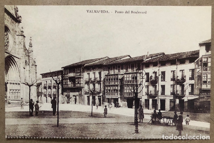 Cartoline: VALMASEDA, PASEO DEL BOULEVARD. POSTAL SIN CIRCULAR COLECCI&Oacute;N BBK DEIA.