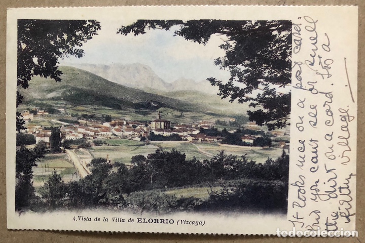 Cartoline: VISTA DE LA VILLA DE ELORRIO. POSTAL SIN CIRCULAR COLECCI&Oacute;N DEIA BBK.