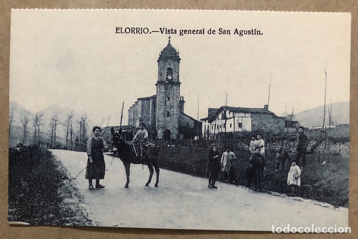 Postales: ELORRIO, VISTA GENERAL DE SAN AGUST&Iacute;N. POSTAL SIN CIRCULAR COLECCI&Oacute;N DEIA BBK.
