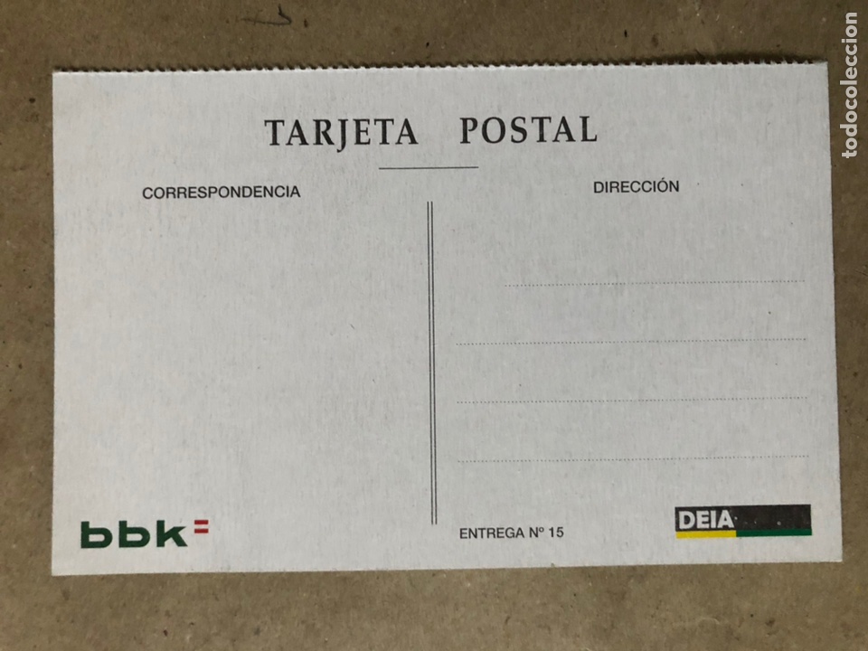 Postales: BILBAO, PLAYA DE ALGORTA. POSTAL SIN CIRCULAR COLECCI&Oacute;N DEIA BBK. - Foto 2