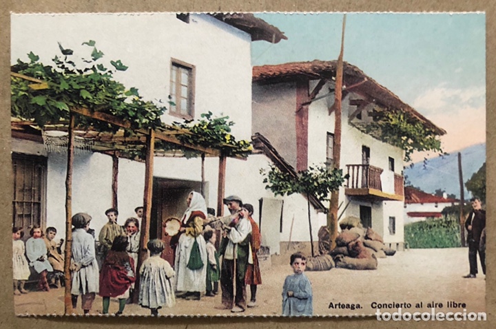 Postkarten: ARTEAGA, CONCIERTO AL AIRE LIBRE. POSTAL SIN CIRCULAR COLECCI&Oacute;N BBK DEIA.