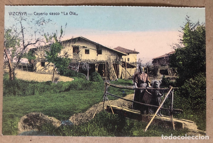 Cartoline: VIZCAYA, CASERIO VASCO LA OLA. POSTAL SIN CIRCULAR COLECCI&Oacute;N DEIA BBK.