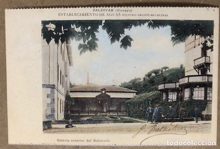 Postais: ZALDIVAR (VIZCAYA), ESTABLECIMIENTO DE AGUAS. POSTAL SIN CIRCULAR COLECCI&Oacute;N DEIA BBK.