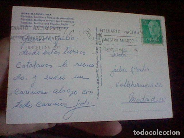 Postales: TIBIDABO BARCELONA ED ZERKOWITZ 2048 CIRCULADO - Foto 2