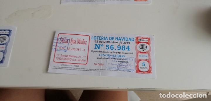 Postales: CD-6489 PAPELETA LOTERIA NAVIDAD 22 DIC 2019 OTILIA OJEA MU&Ntilde;IZ N&ordm; 56984