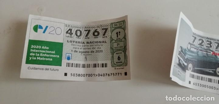 Postales: CD-6489 CUPON S.E LOTERIAS Y APUESTAS DEL ESTADO LOTERIA NACIONAL N&ordm; 40767 1 AGOS 2020