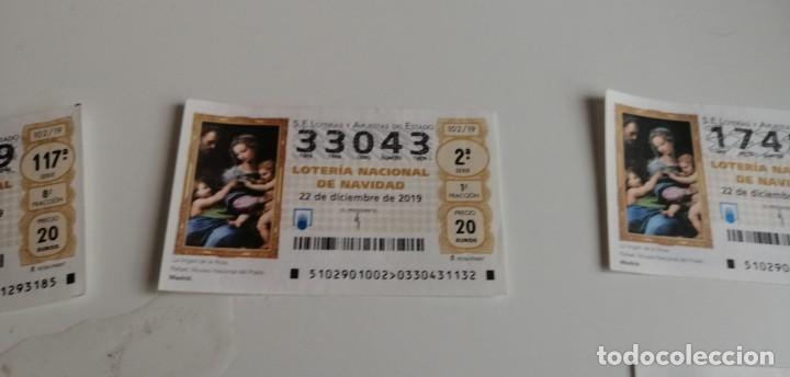 Postales: CD-6489 CUPON S.E LOTERIAS Y APUESTAS DEL ESTADO LOTERIA NACIONAL DE NAVIDAD N&ordm; 33043 DIC 19