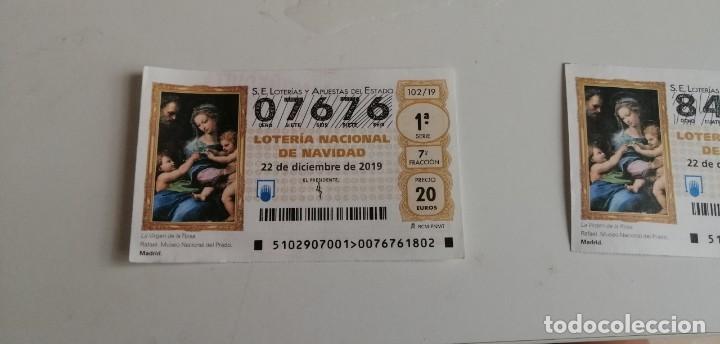 Postales: CD-6489 CUPON S.E LOTERIAS Y APUESTAS DEL ESTADO LOTERIA NACIONAL DE NAVIDAD N&ordm; 07676 DIC 19