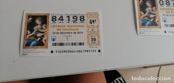 Postales: CD-6489 CUPON S.E LOTERIAS Y APUESTAS DEL ESTADO LOTERIA NACIONAL DE NAVIDAD N&ordm; 84198 DIC 19