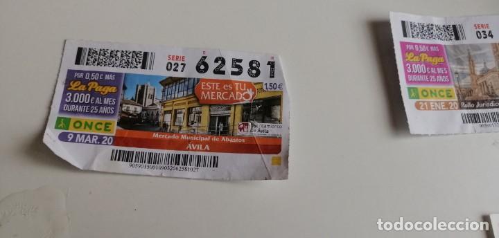 Postales: CD-6489 CUPON LA PAGA LA ONCE SERIE 027 N&ordm; 62581 9 MARZ. 20