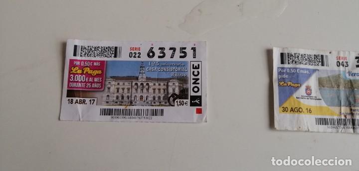 Postales: CD-6489 CUPON LA PAGA LA ONCE SERIE 022 N&ordm; 63751 18 ABR. 17