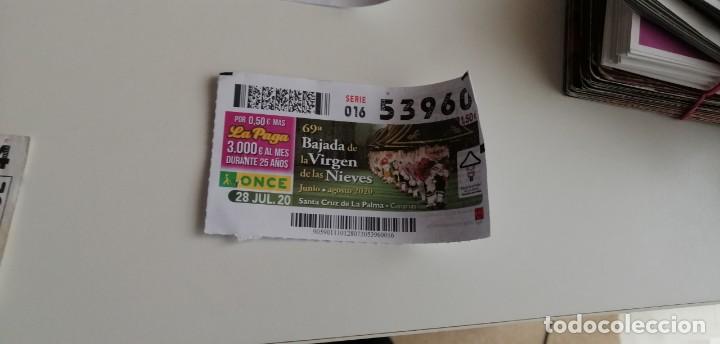 Postales: CD-6489 CUPON LA PAGA LA ONCE SERIE 016 N&ordm; 53960 28 JUL. 20
