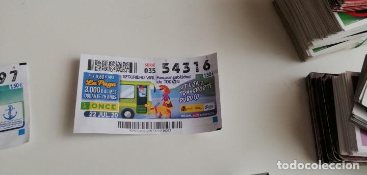 Postales: CD-6489 CUPON LA PAGA LA ONCE SERIE 035 N&ordm; 54316 22 JUL. 20