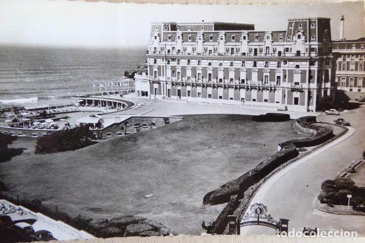 Postales: POSTAL BIARRITZ, L&acute;H&Ocirc;TEL DU PALAIS. NO CIRCULADA - Foto 1