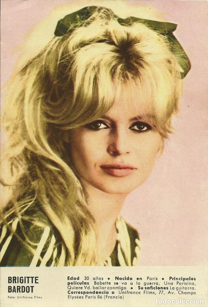 Postales: Postal Cine Brigitte Bardot a&ntilde;os 60 - Foto 1