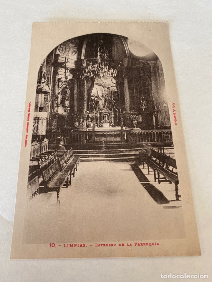 Postales: Limpias - interior de la parroquia - Foto 1