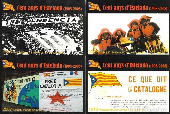 Postales: Lote de 7 postales del 100 aniversario de la estelada (1908-2008)