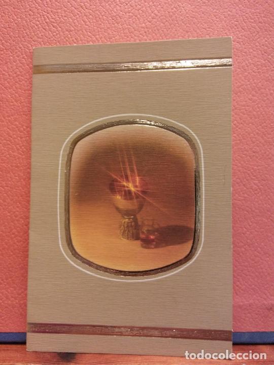 Postales: CALIZ. RECUERDO DE PRIMERA COMUNI&Oacute;N. D&Iacute;PTICO. CIRCULADO - Foto 1