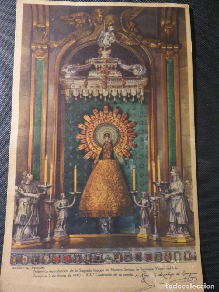 Postales: POSTAL VIRGEN DEL PILAR, XIX CENTENARIO DE SU VENIDA. NO CIRCULADA