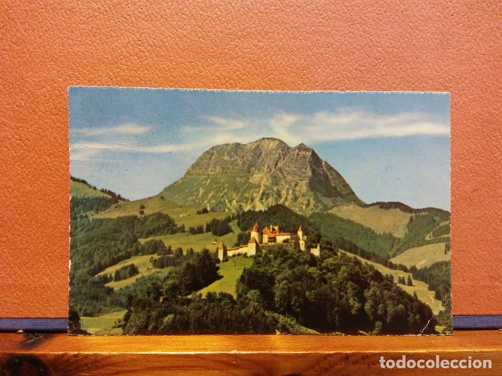 Postkarten: GRUY&Egrave;RES ET LE MOL&Eacute;SON. BONITA POSTAL. CIRCULADA