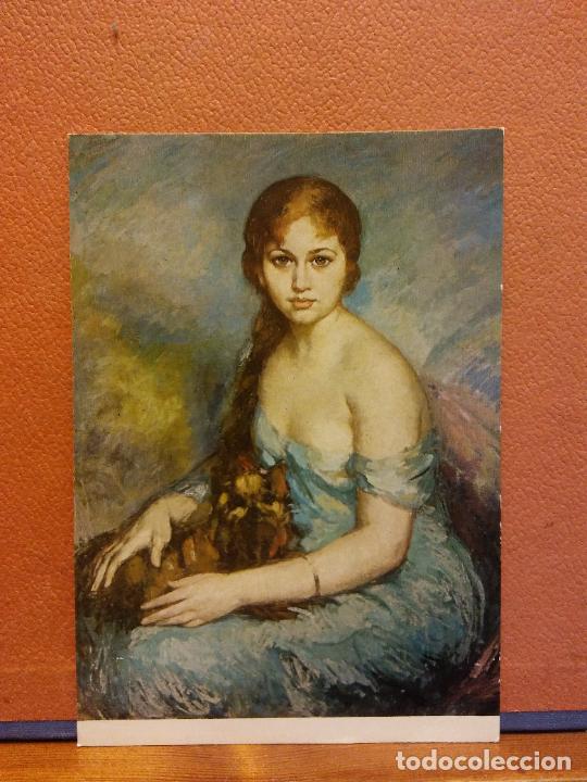 Postkarten: MUJER Y SU MASCOTA. BONITA POSTAL. CIRCULADA