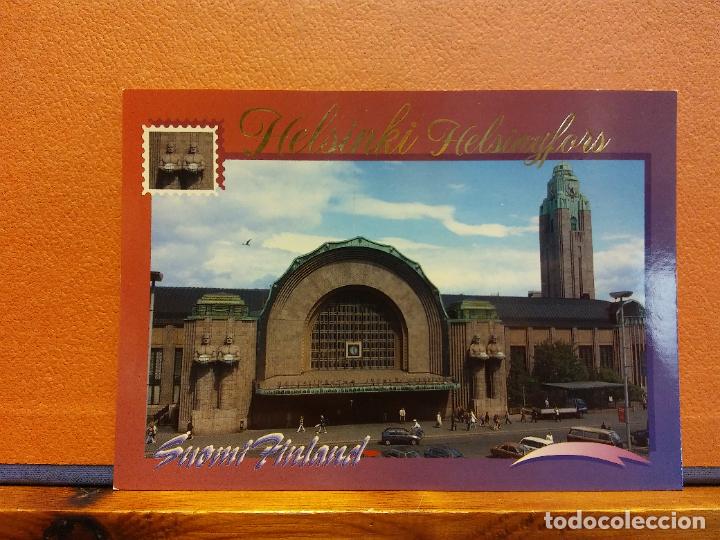 Cartoline: HELSINKI-HELSINGFORS. SUOMI - FINLAND.RAUTATIEASEMA. BONITA POSTAL. SIN USAR