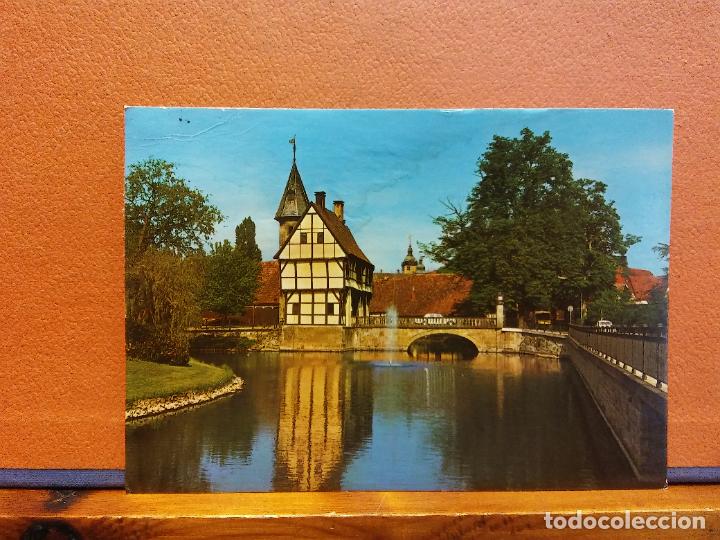 Postais: BURGSTEINFURT. RITTERBURG MIT SCHLO&szlig;TEICH. BONITA POSTAL. CIRCULADA