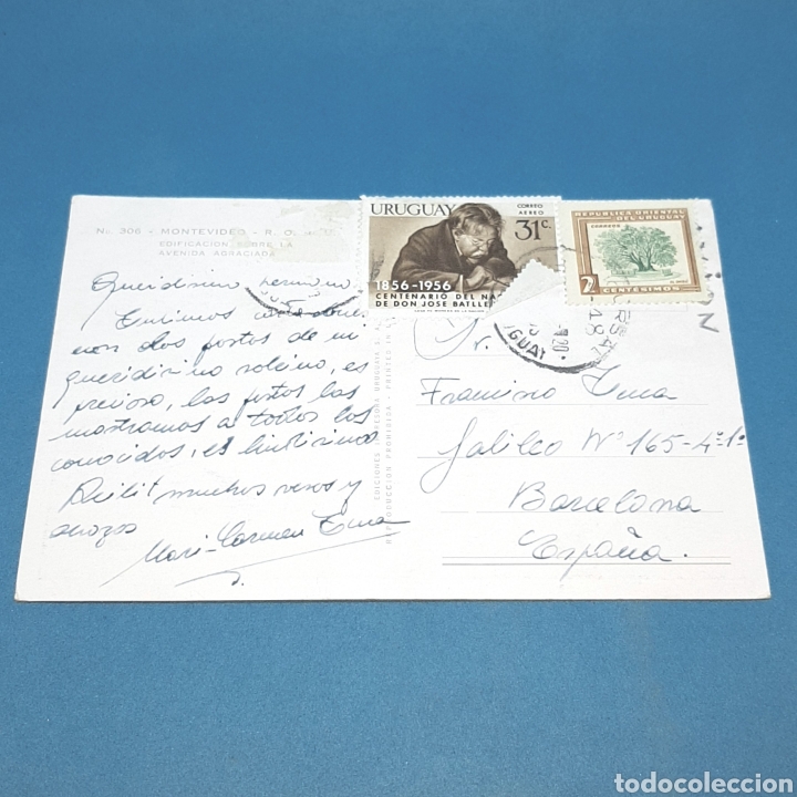 Postales: (MBO.5) TARJETA POSTAL CIRCULADA. N&deg;306 MONTEVIDEO - Foto 2