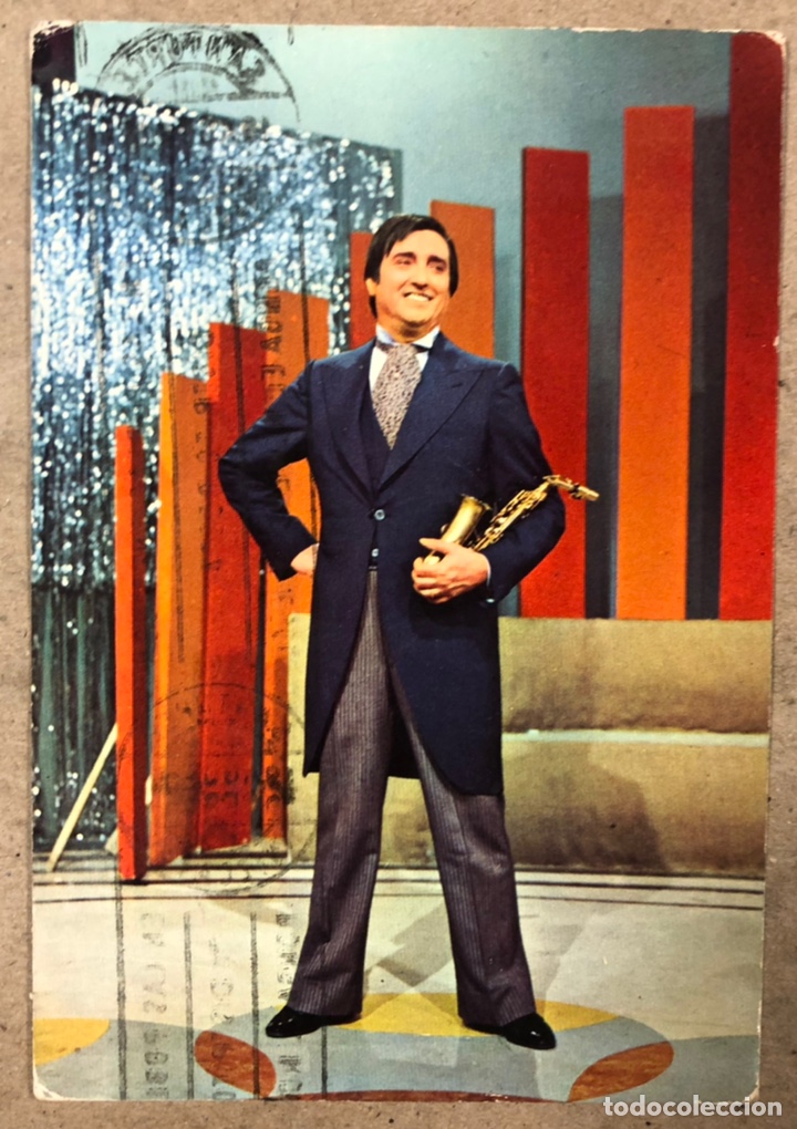 Postkarten: GABY (PAYASOS DE LA TELE). POSTAL CIRCULADA ENVIADA AL PROGRAMA APLAUSO (A&Ntilde;OS 70).