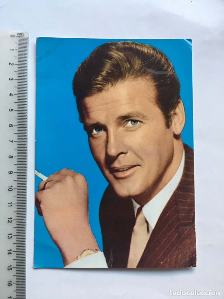 Postales: POSTAL. ROGER MOORE. EL SANTO. C. Y A. - Foto 1