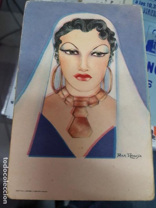 Cartoline: ANTIGUA POSTAL ILUSTRADOR PILAR ARANDA