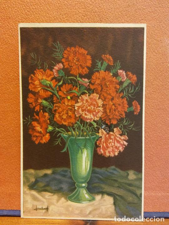 Cartes Postales: FLORES. BONITA TARJETA DE FELICITACI&Oacute;N. CIRCULADA