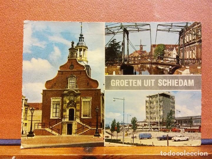 Cartes Postales: GROETEN UIT SCHIEDAM. BONITA POSTAL. CIRCULADA