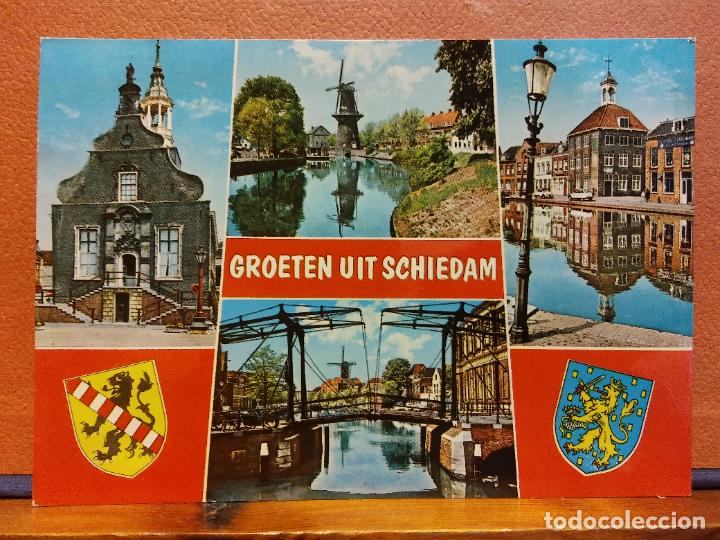 Cartes Postales: GROETEN UIT SCHIEDAM. BONITA POSTAL. CIRCULADA