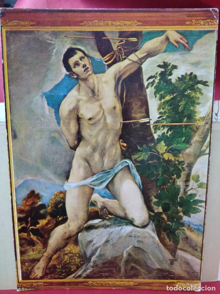 Postcards: Postal n&uacute;mero 4 Museo, Cuadro de S. Sebasti&aacute;n (El Greco). Postal-697