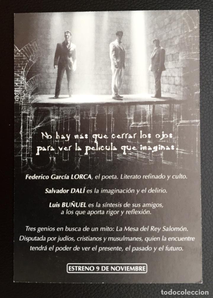 Postales: Flyer Tipo Postal Pel&iacute;cula BU&Ntilde;UEL Y LA MESA DEL REY SALOM&Oacute;N - Foto 2