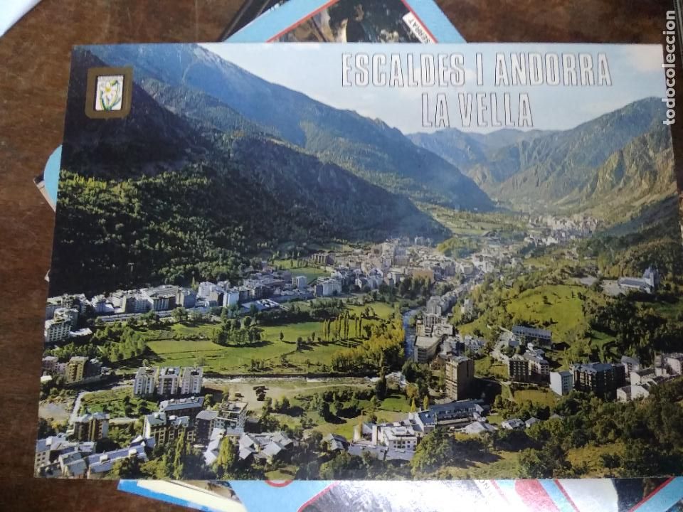 Postcards: Postal n&ordm; 338 Valls d'Andorra. Escaldes. Vista general. Postal-A296