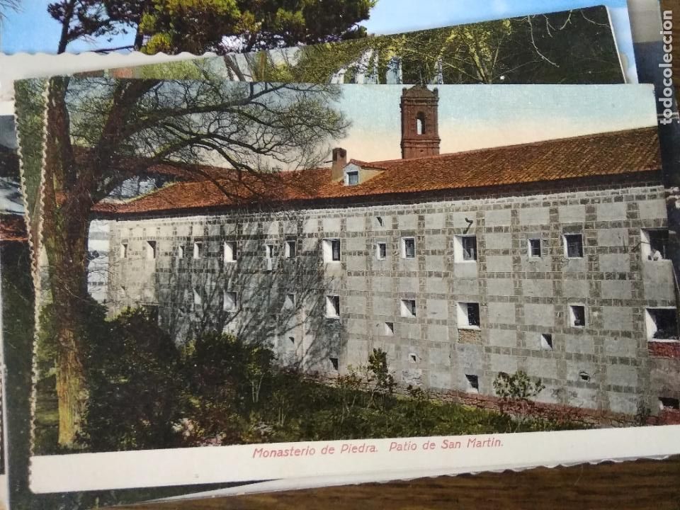 Postales: Postal Monasterio de Piedra (Arag&oacute;n) patio de San Martin. Postal-2036
