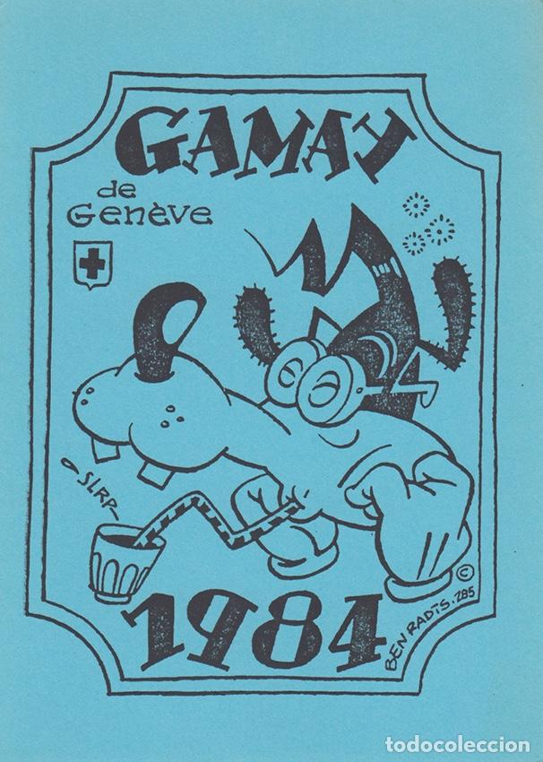 Postales: Ben Radis. Postal para librer&iacute;a. Gen&egrave;ve 1984 - Foto 1